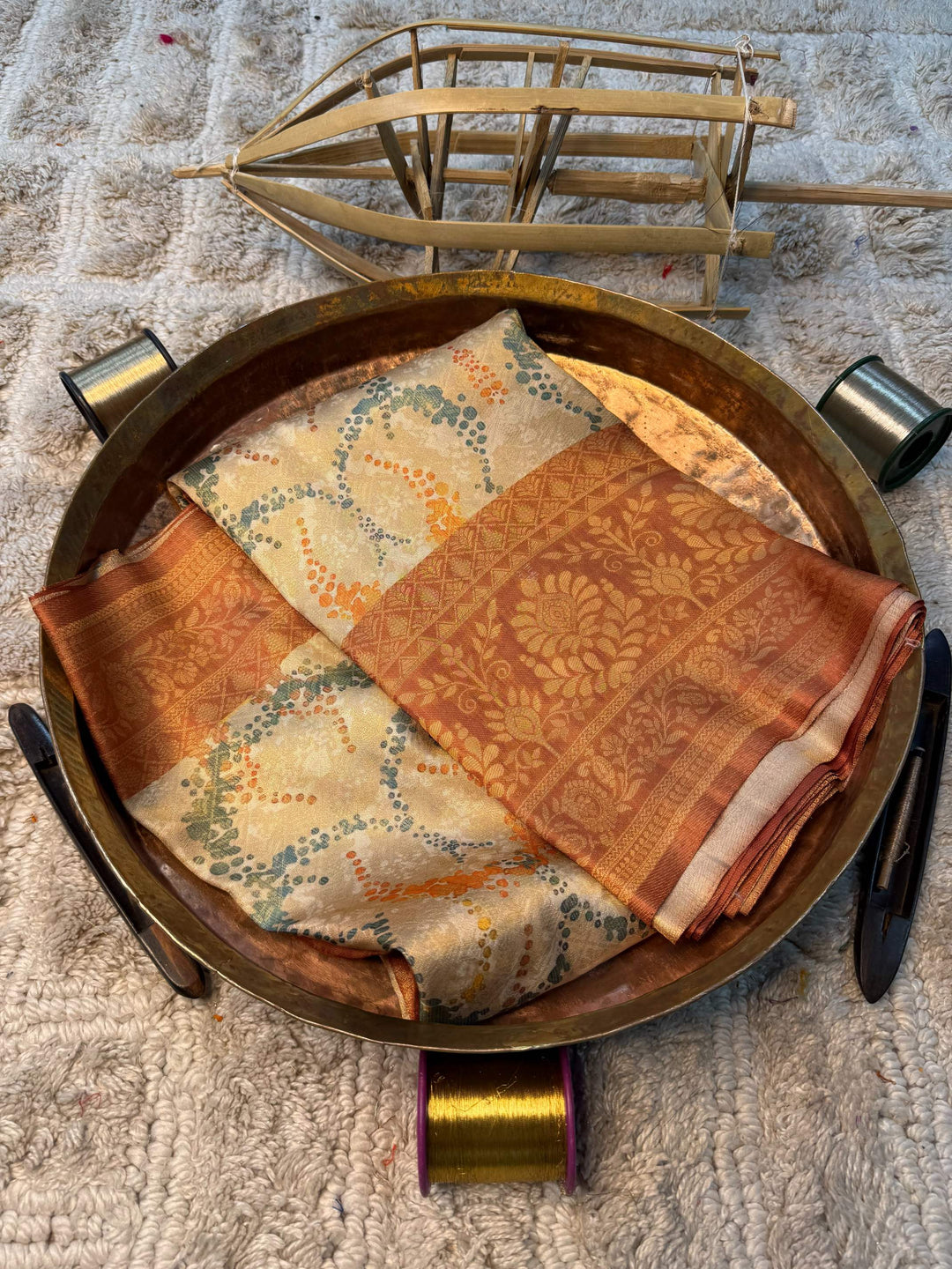 Soft Cotton Silk Rtique Zari Banarasi Saree