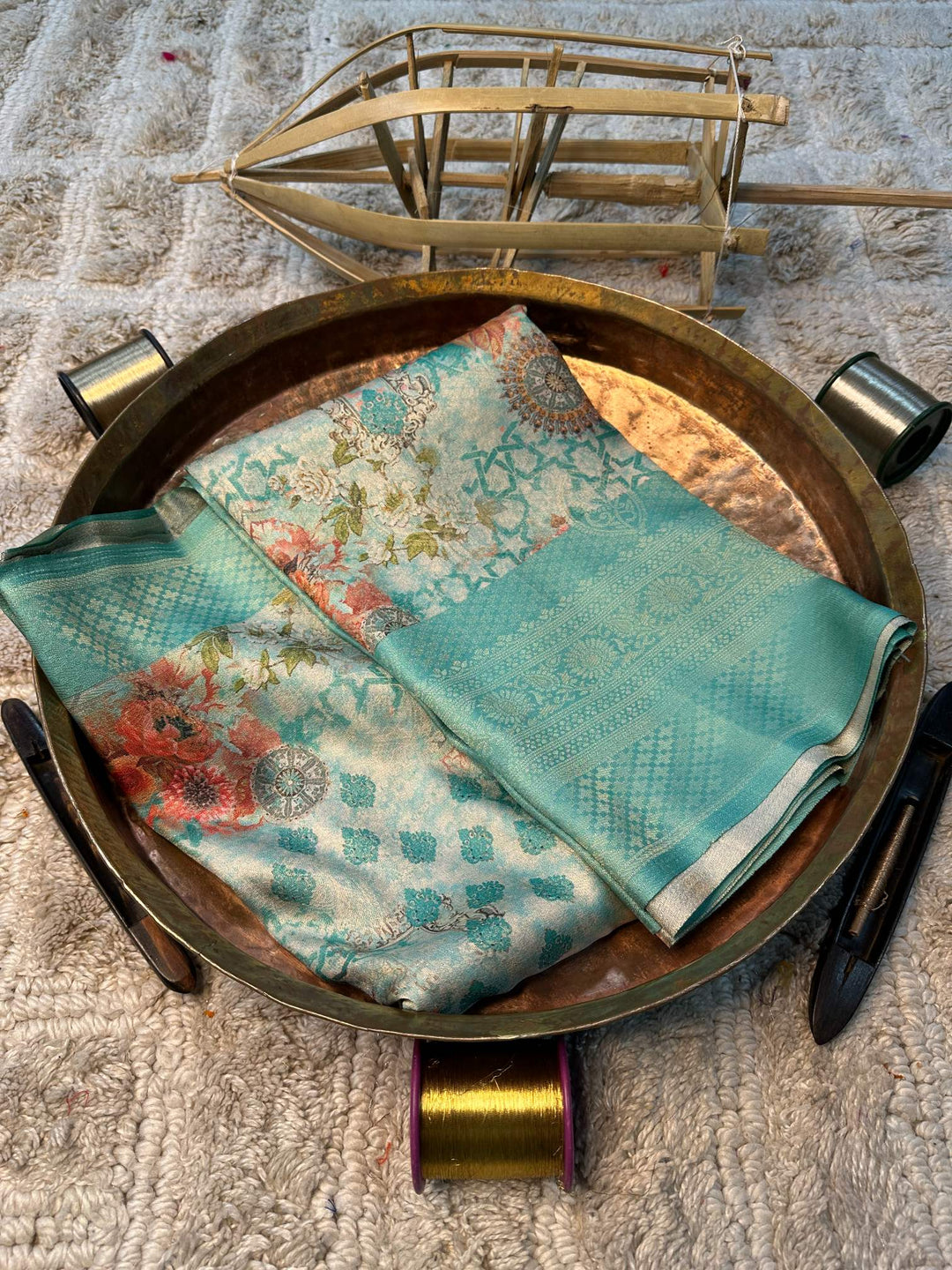 Eccentric zari weave Softsilk Banarasi Saree
