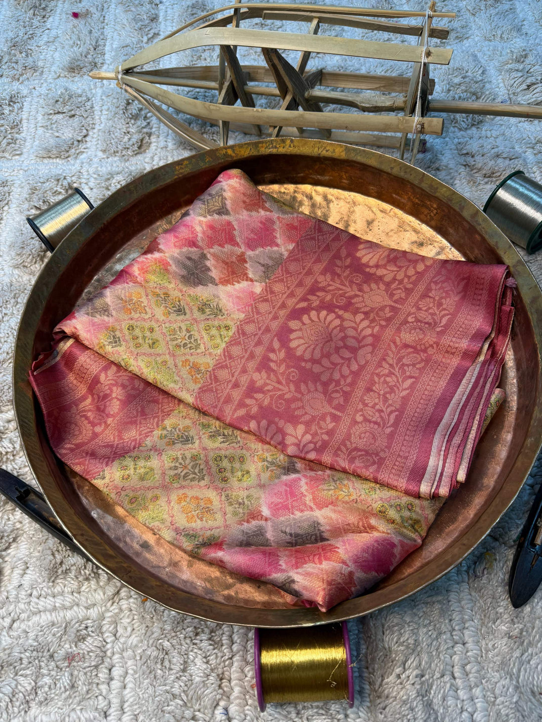 Eccentric zari weave Softsilk Banarasi Saree