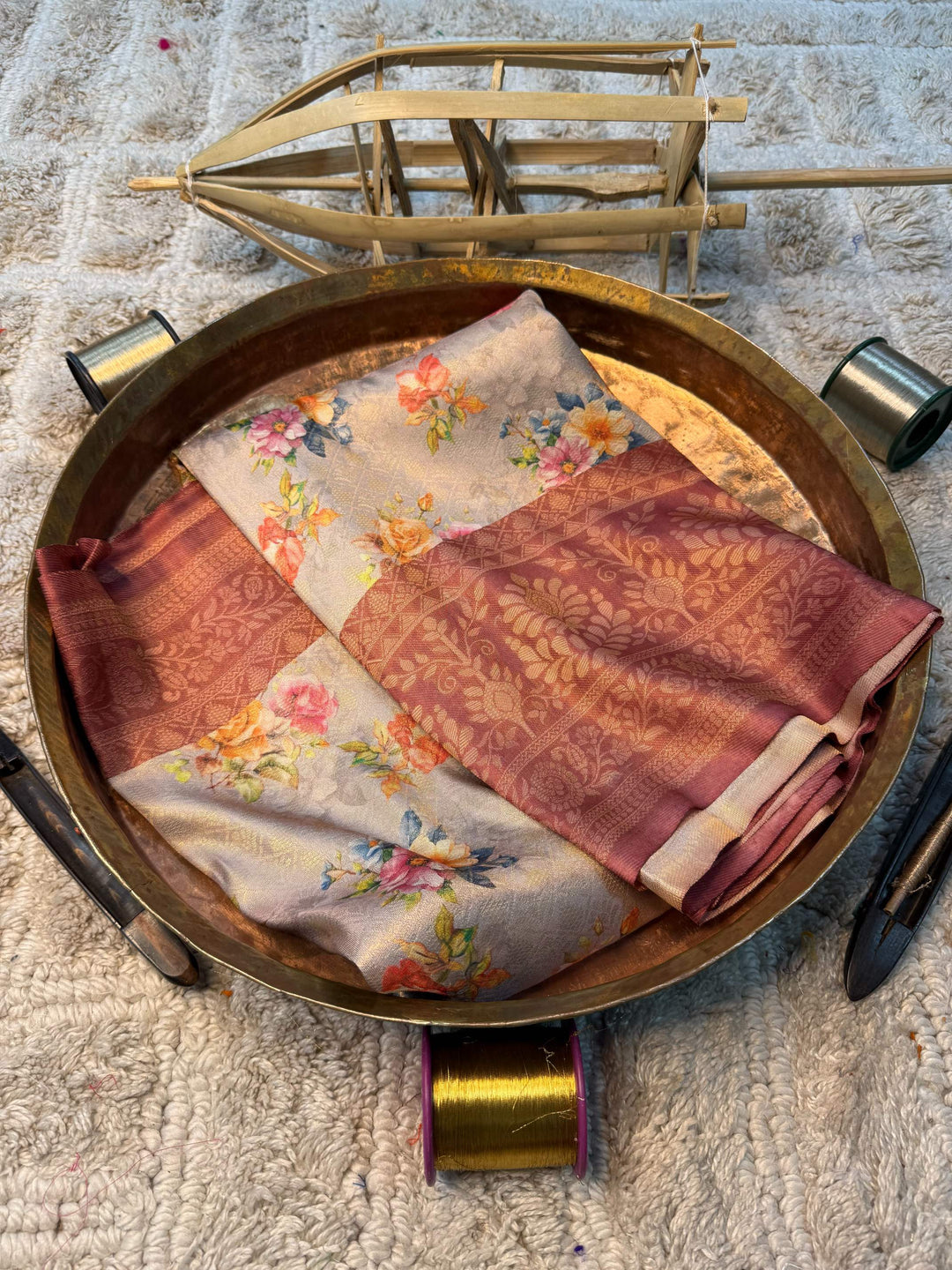 Eccentric zari weave Softsilk Banarasi Saree