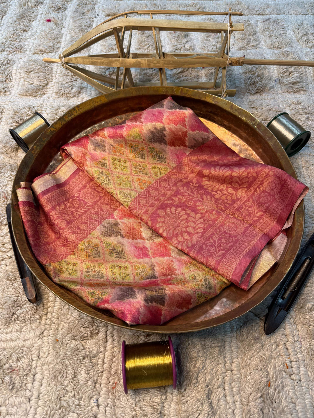Eccentric zari weave Softsilk Banarasi Saree