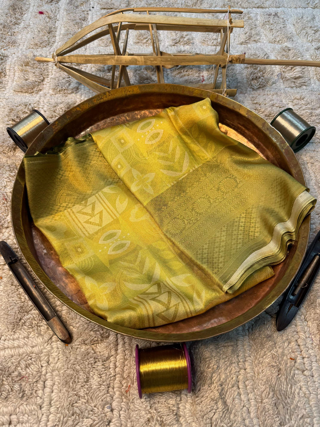 Eccentric zari weave Softsilk Banarasi Saree