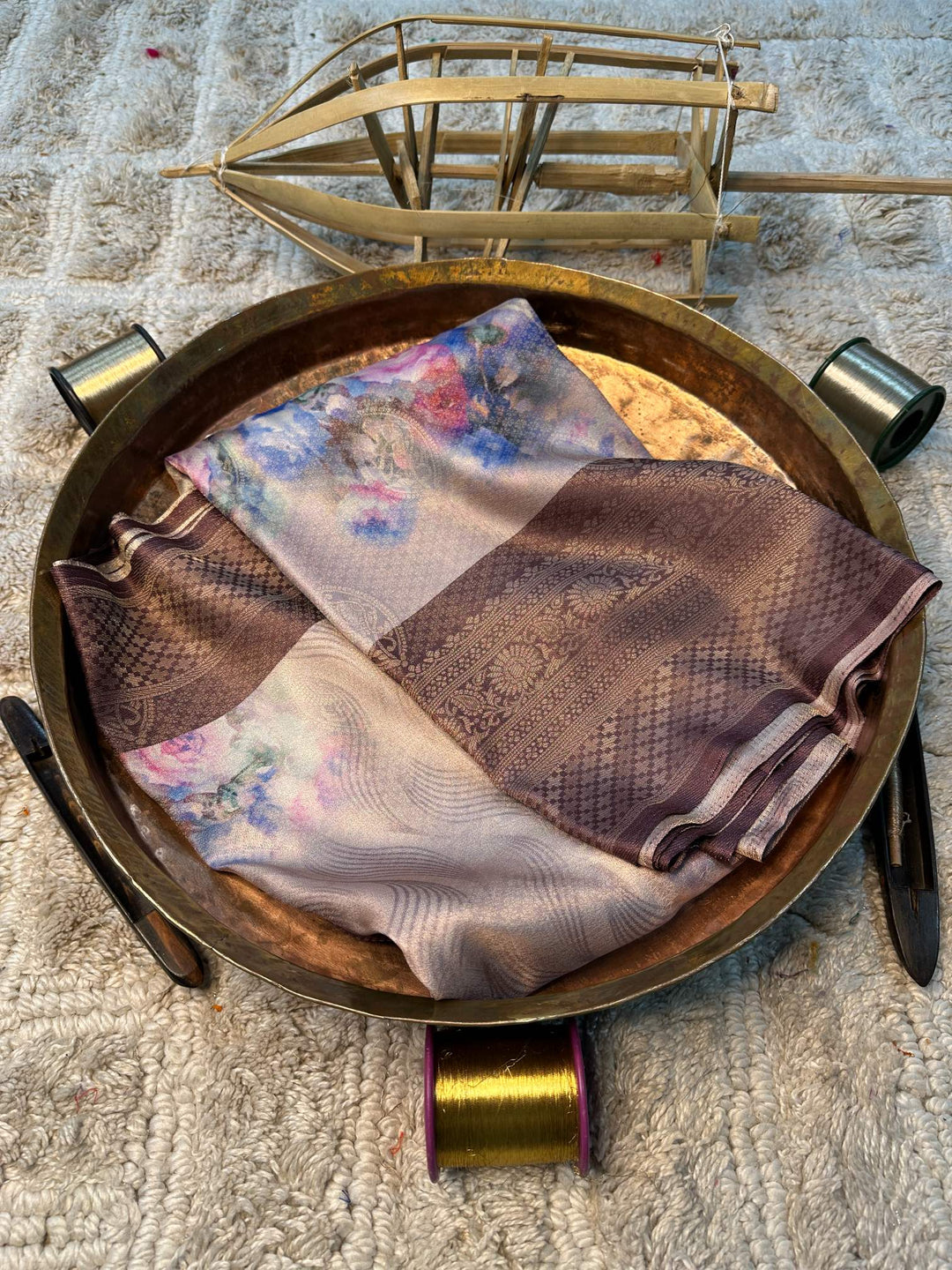 Soft Cotton Silk Rtique Zari Banarasi Saree