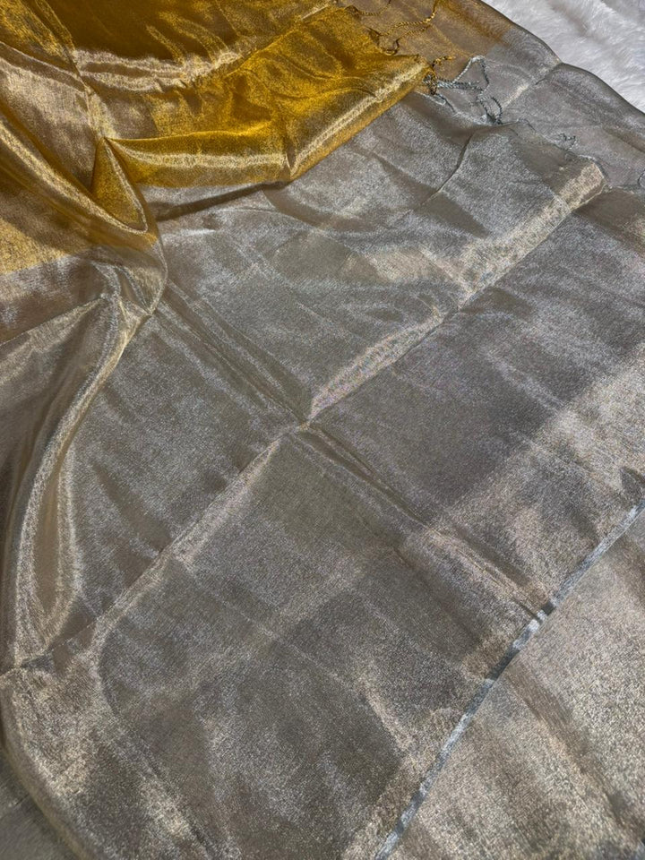 Half Half Statement Tissue Silk Banarasi Saree