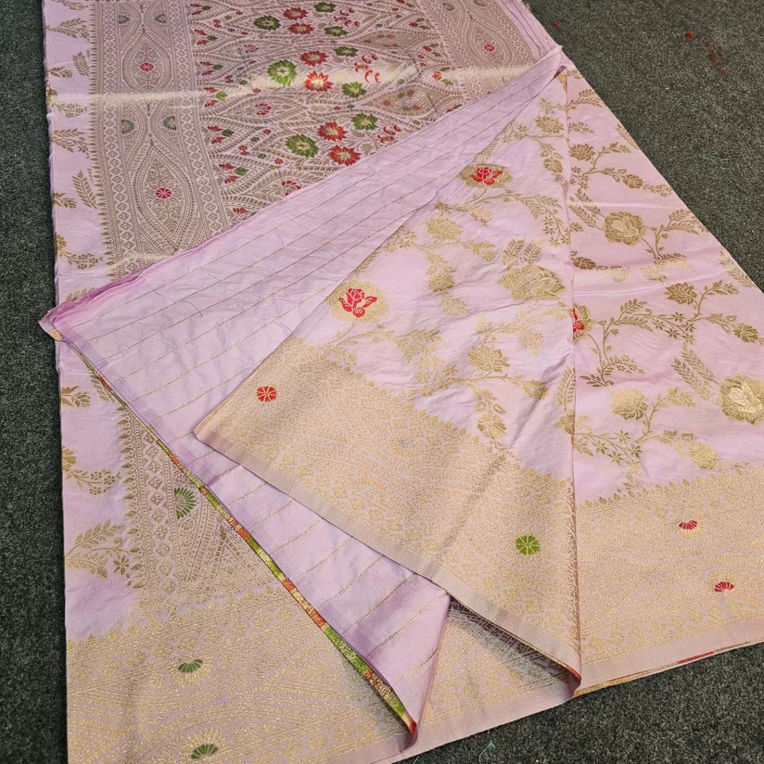 Handloom Pashmina Silk Saree