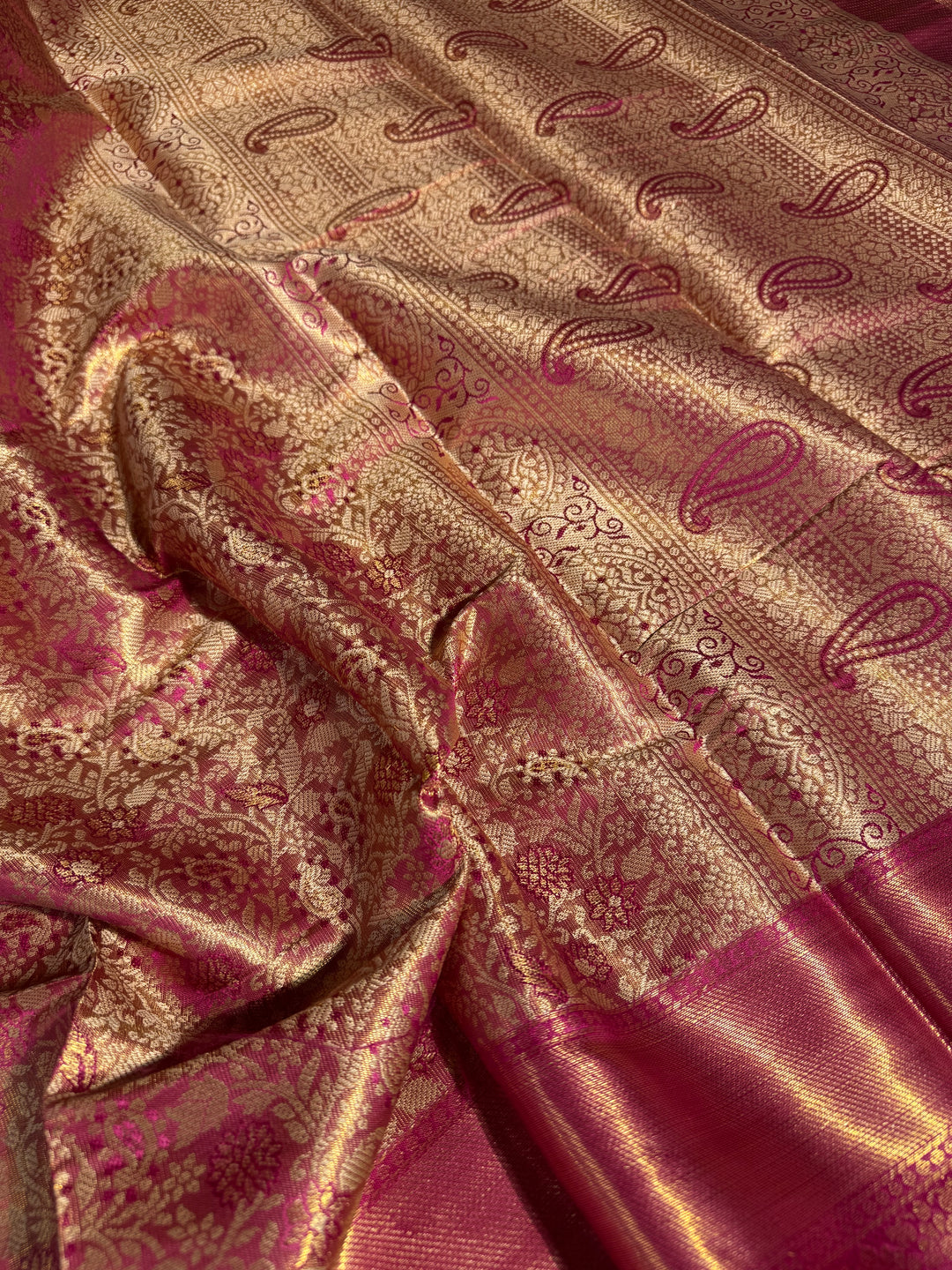 Golden Soft Kanjivaram Bridal Saree