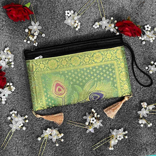 Pista Exclusive Handmade Banarasi Women Wallets