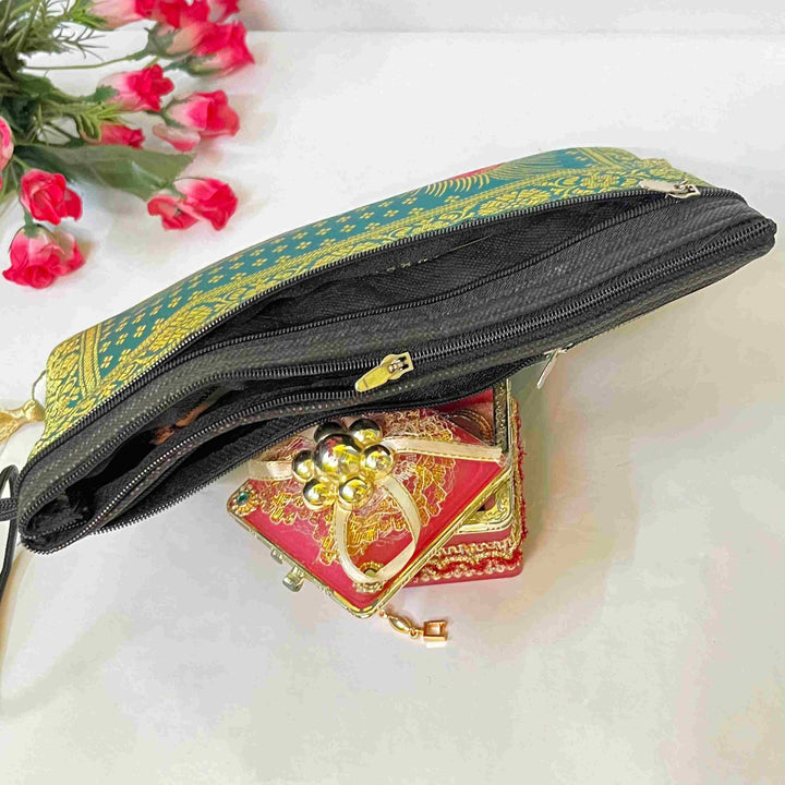 Pista Exclusive Handmade Banarasi Women Wallets