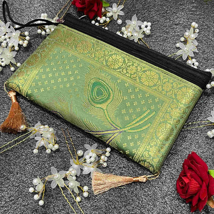 Pista Exclusive Handmade Banarasi Women Wallets