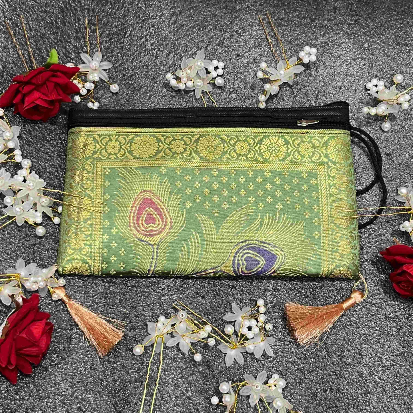 Pista Exclusive Handmade Banarasi Women Wallets