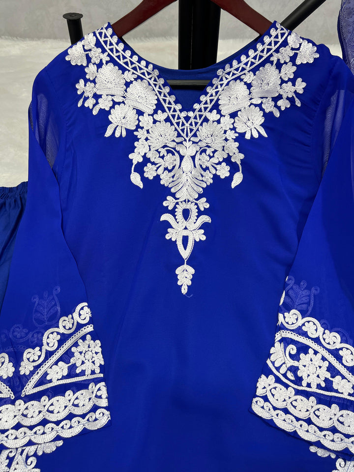 Premium Chikankari Suit with Designer Border