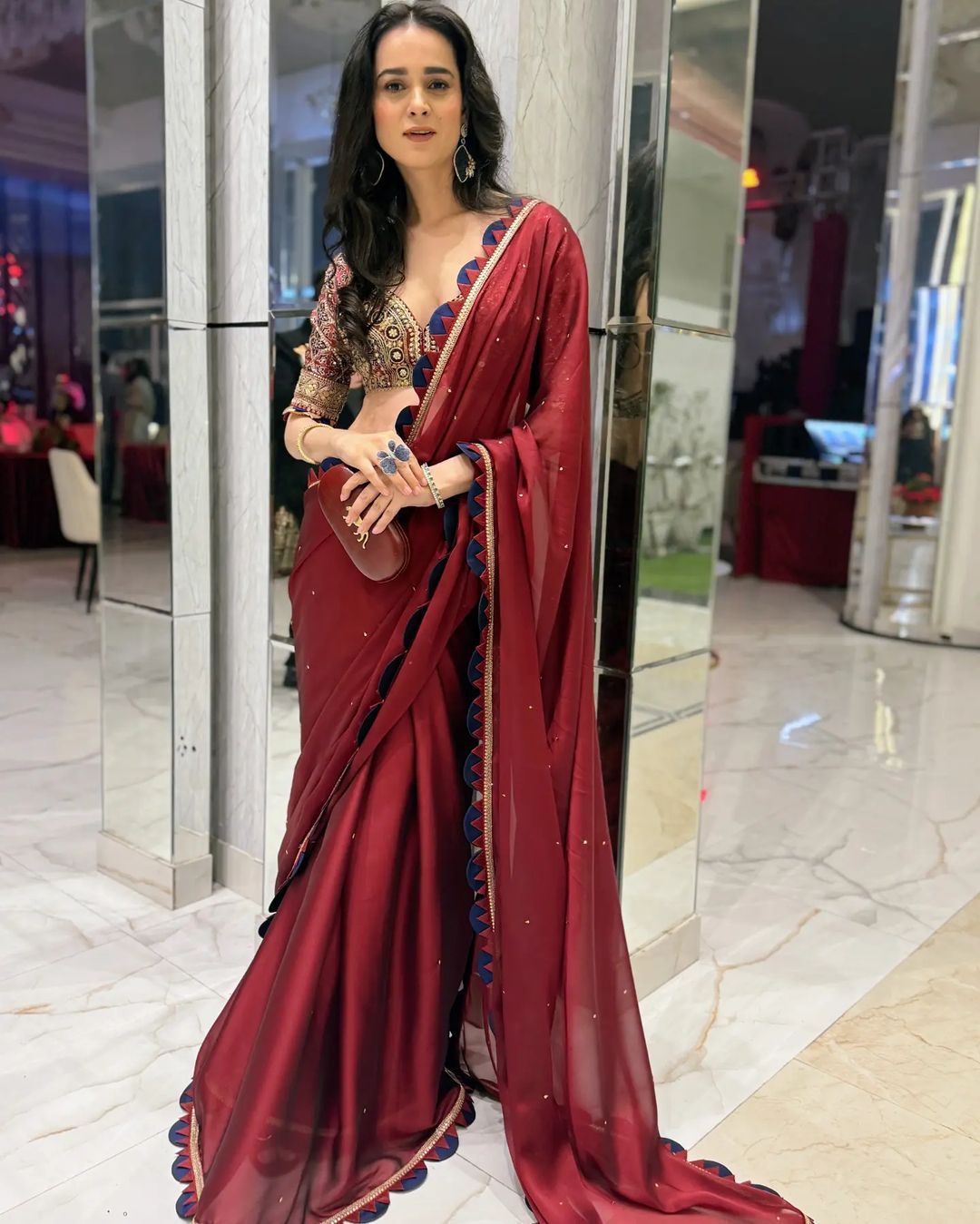 Shraddha Kapoor inspired stree look bangalori silk saree