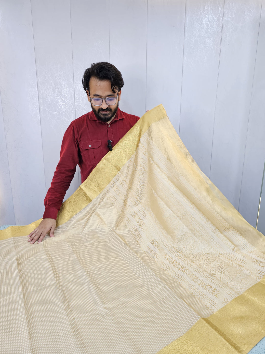 Nayanthra mam inspired Kanjivaram silk double wrapping saree