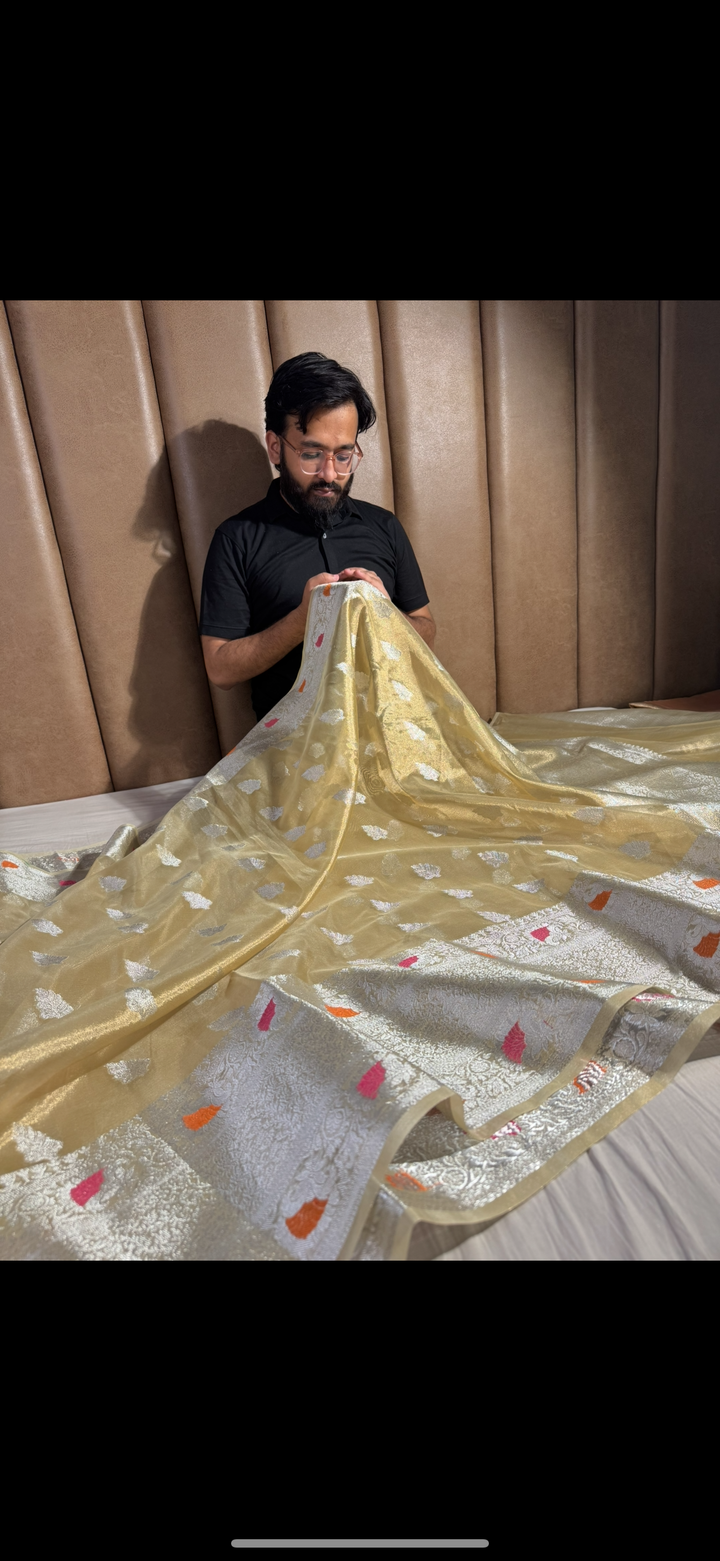 Nita Ambani mam inspired kanchipuram tissue silk saree