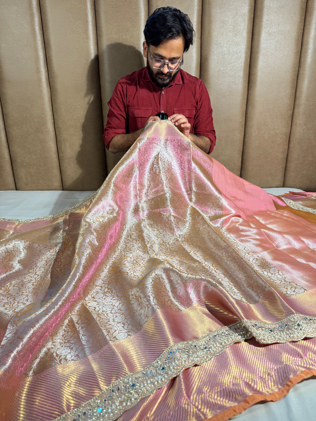 Sai Pallavi Ma'am inspired premium kanjivaram tissue silk saree