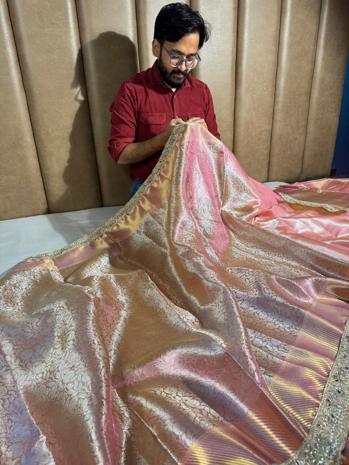 Sai Pallavi Ma'am inspired premium kanjivaram tissue silk saree