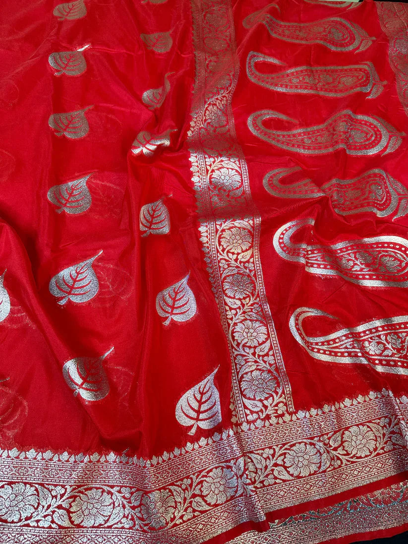 Red Exclusive Katan Silk Saree