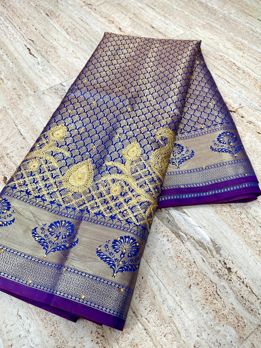 Bright Colour Shade Soft Silk Saree