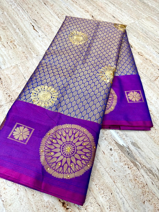 Bright Colour Shade Soft Silk Saree