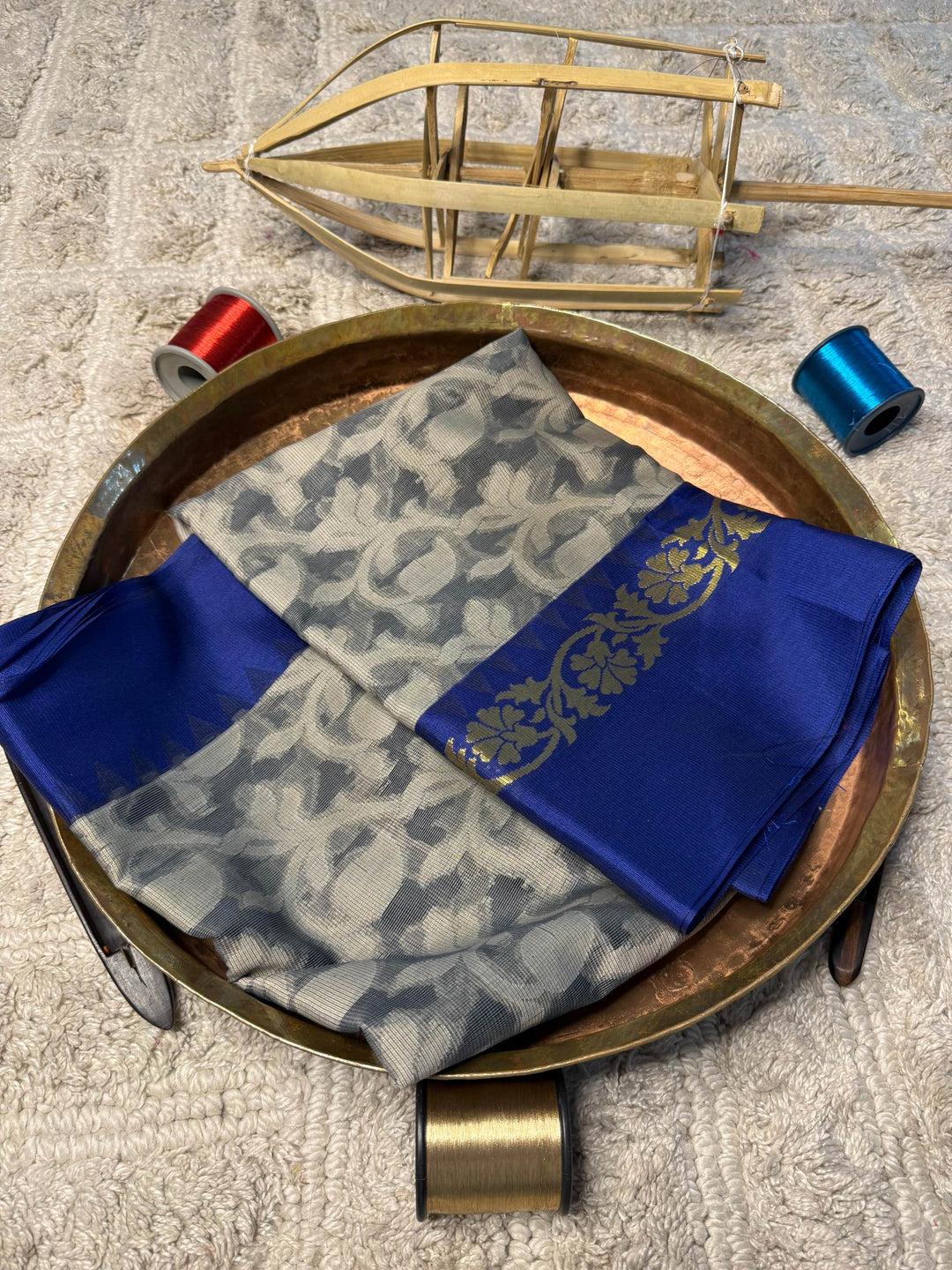 Eccentric zari weave Softsilk Banarasi Saree