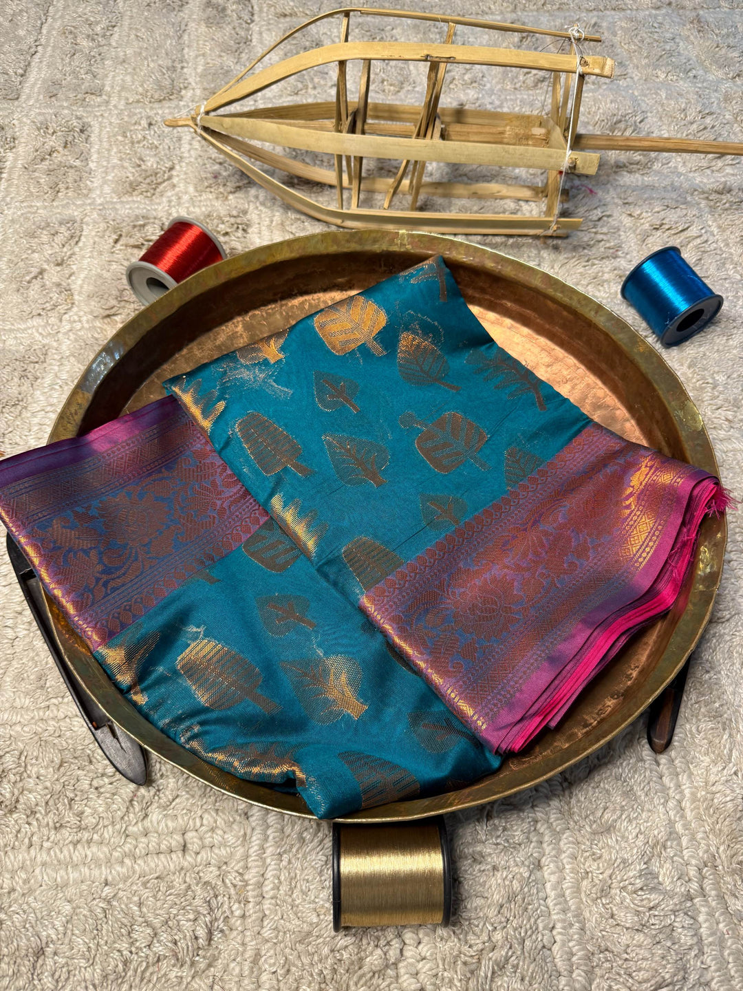 Eccentric zari weave Softsilk Banarasi Saree
