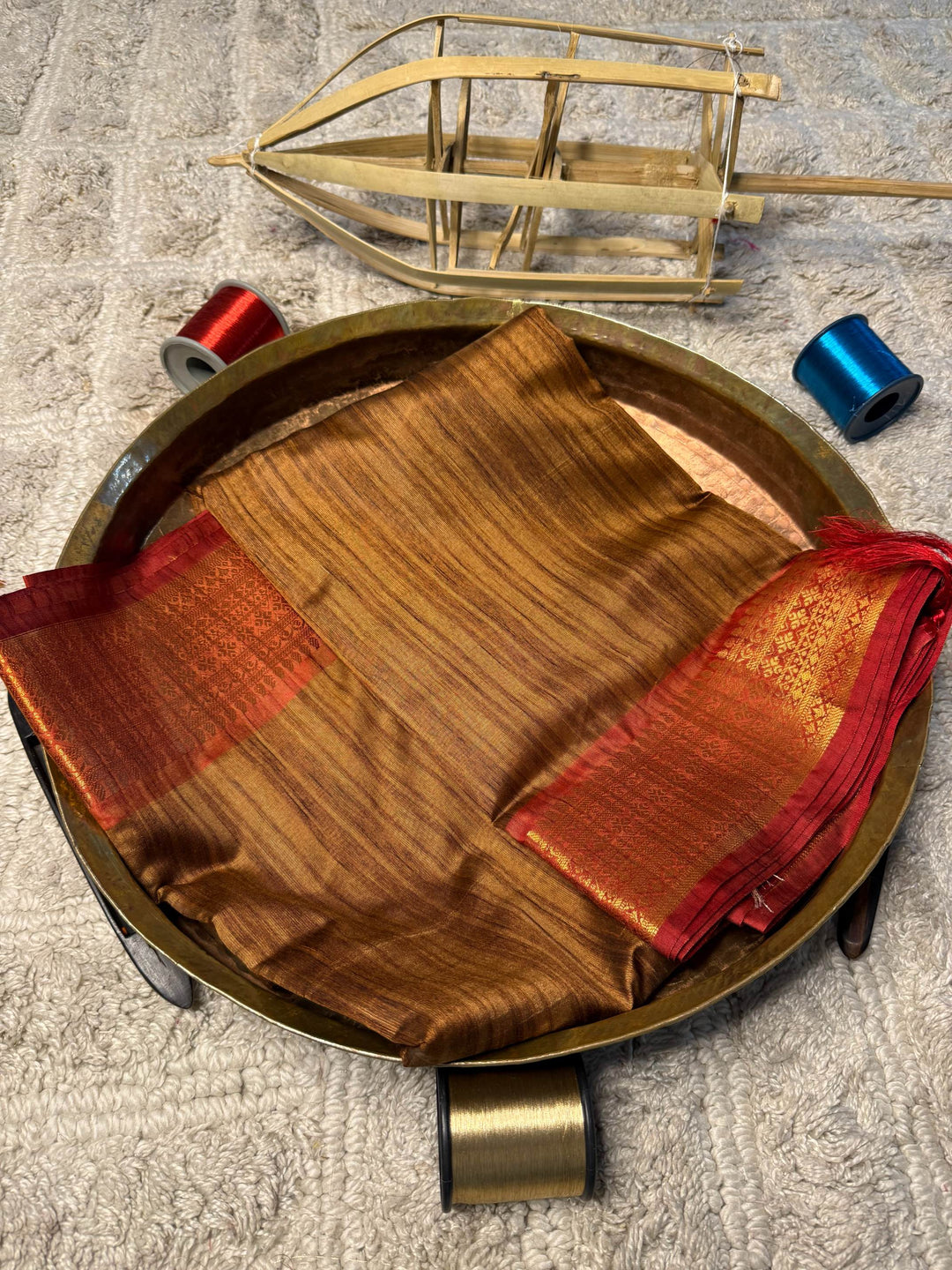 Eccentric zari weave Softsilk Banarasi Saree