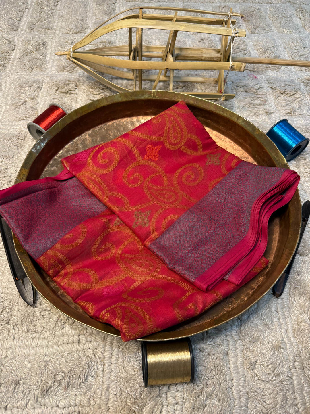 Eccentric zari weave Softsilk Banarasi Saree