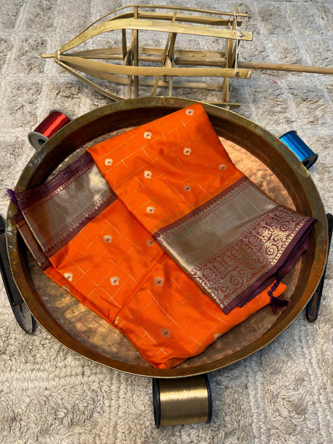 Eccentric zari weave Softsilk Banarasi Saree
