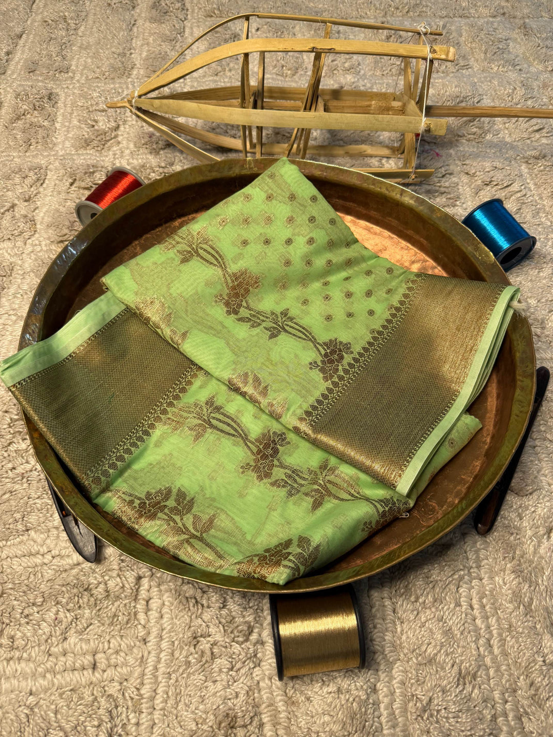 Eccentric zari weave Softsilk Banarasi Saree