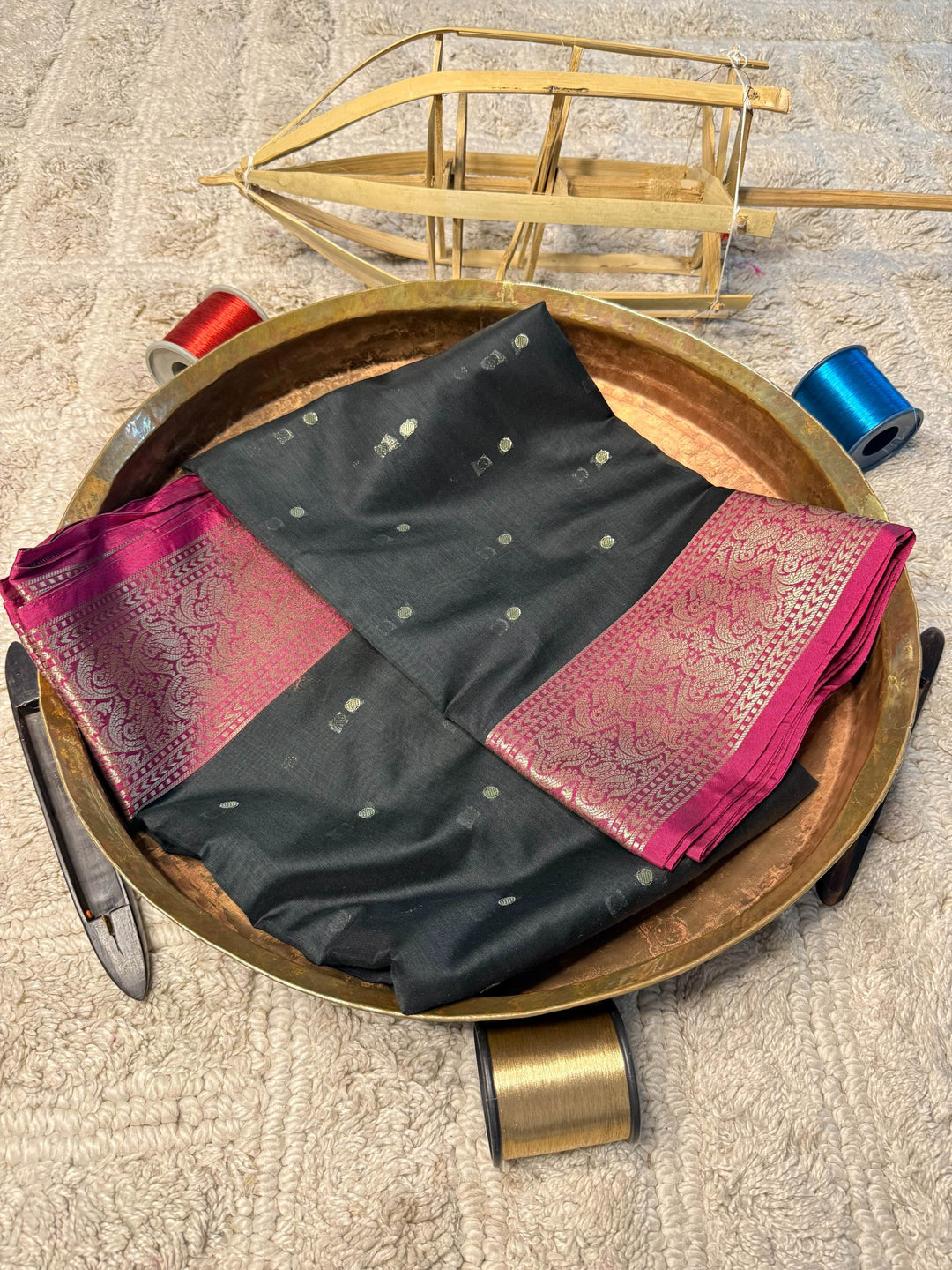 Eccentric zari weave Softsilk Banarasi Saree