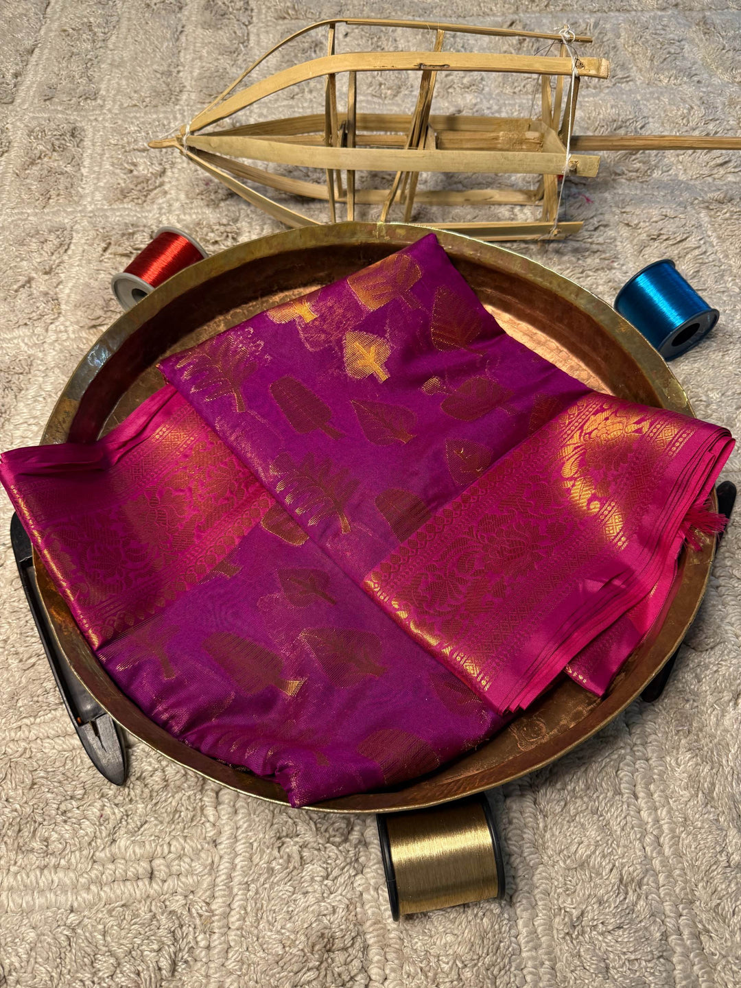 Eccentric zari weave Softsilk Banarasi Saree