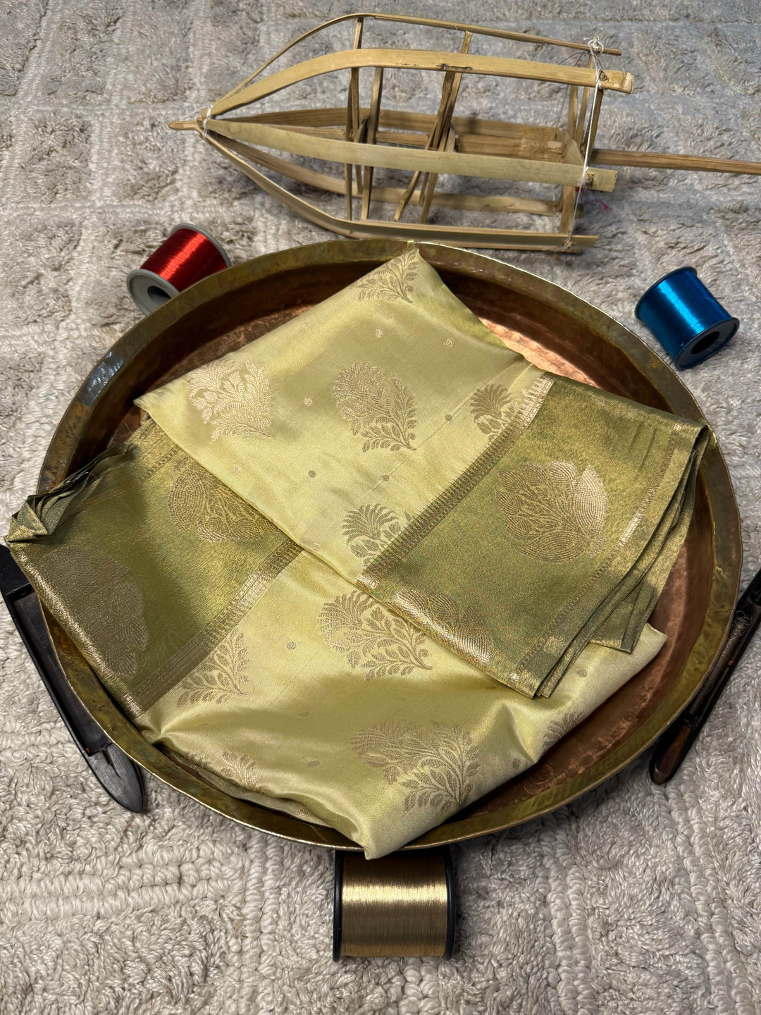 Eccentric zari weave Softsilk Banarasi Saree