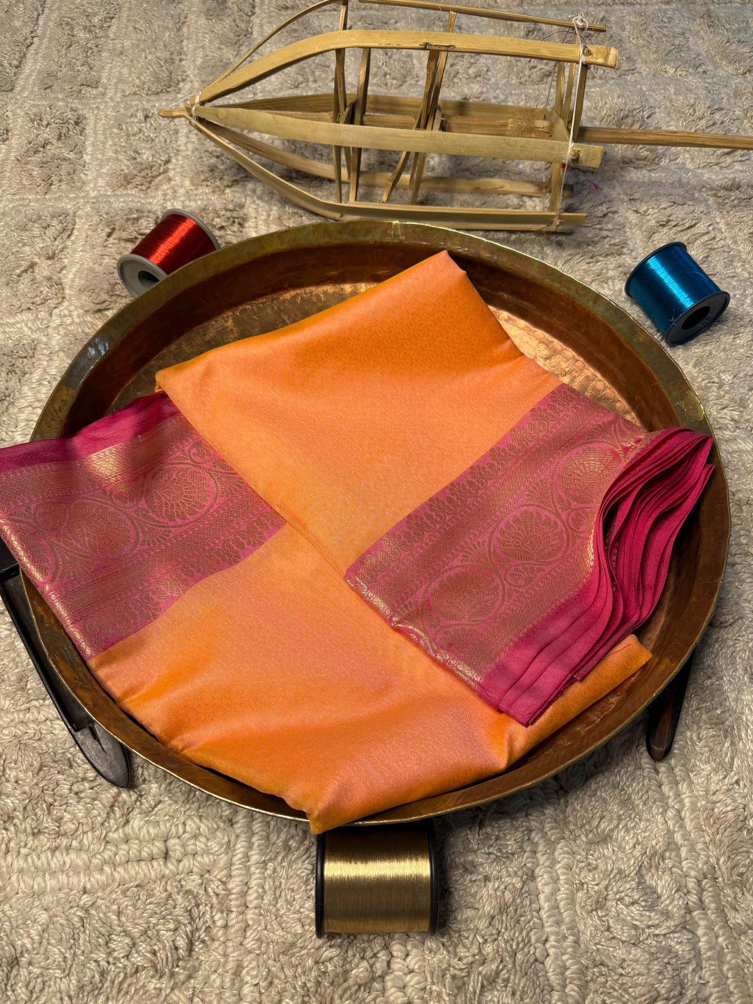 Eccentric zari weave Softsilk Banarasi Saree