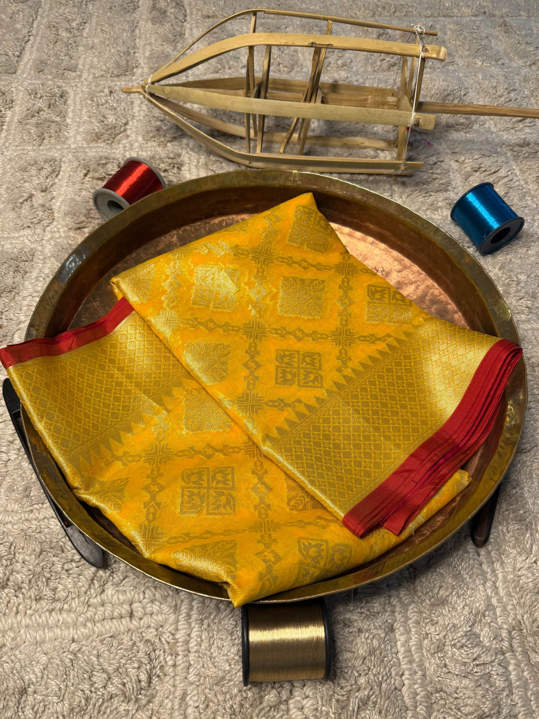 Eccentric zari weave Softsilk Banarasi Saree