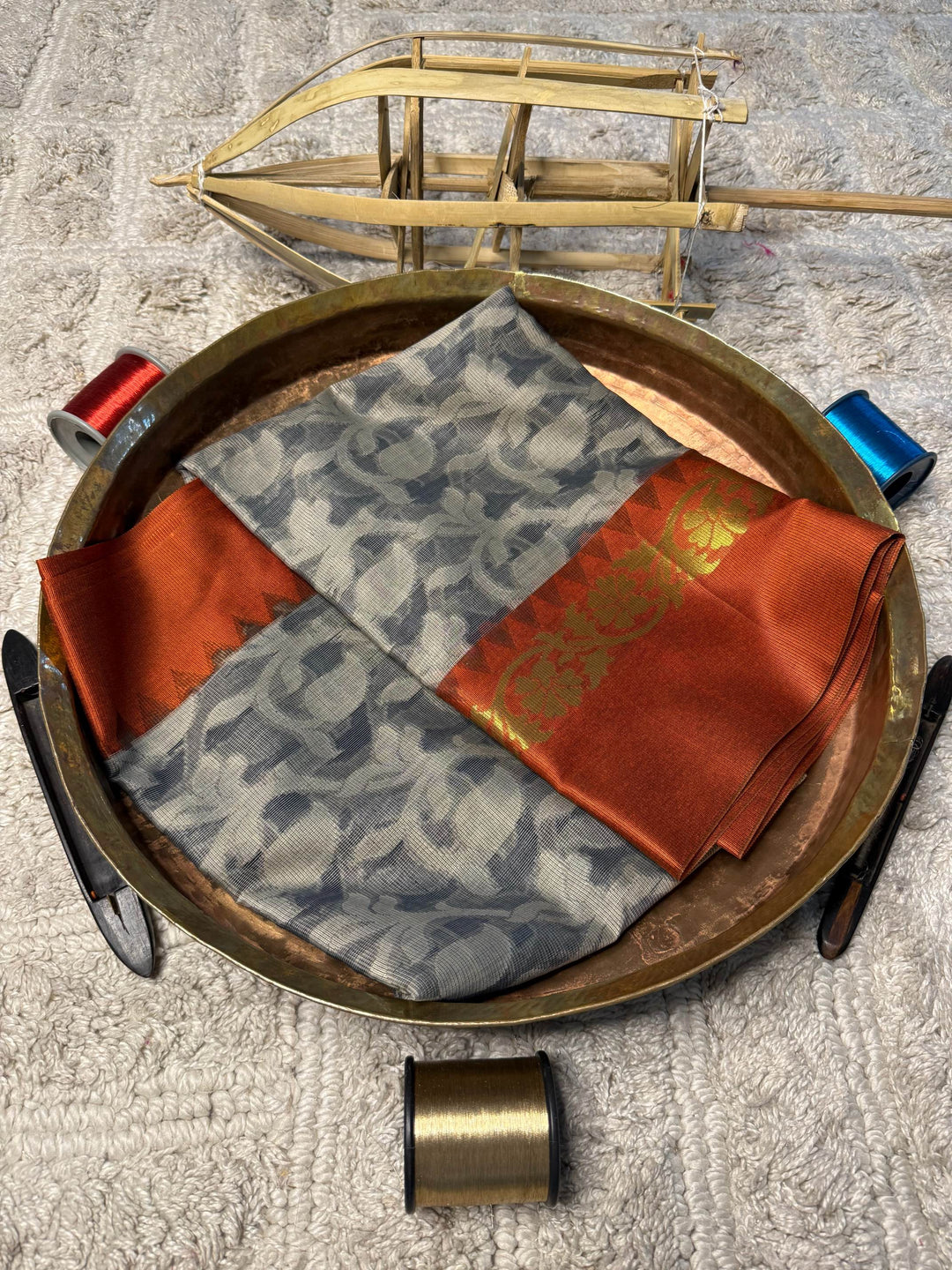 Eccentric zari weave Softsilk Banarasi Saree