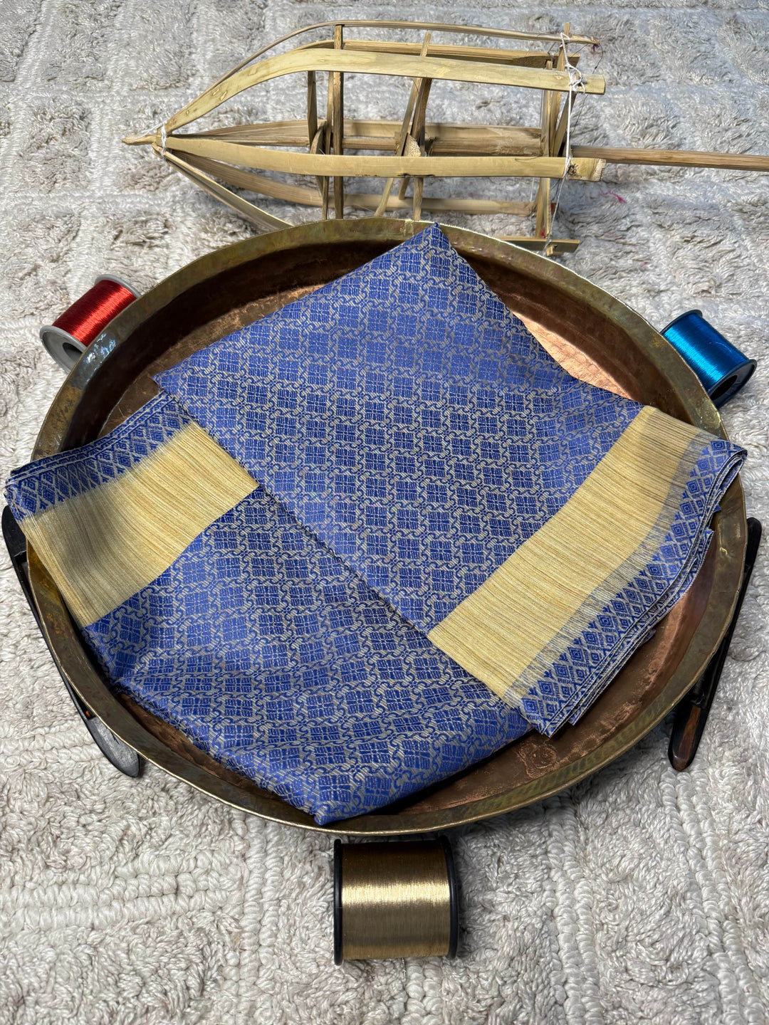 Eccentric zari weave Softsilk Banarasi Saree