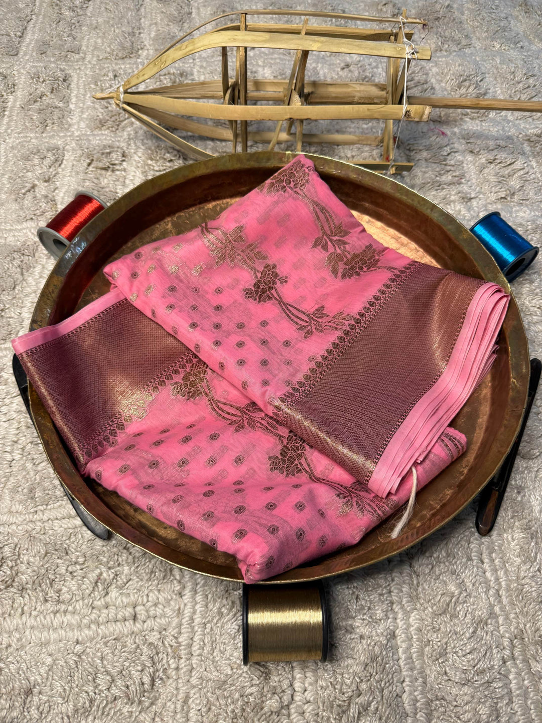Eccentric zari weave Softsilk Banarasi Saree