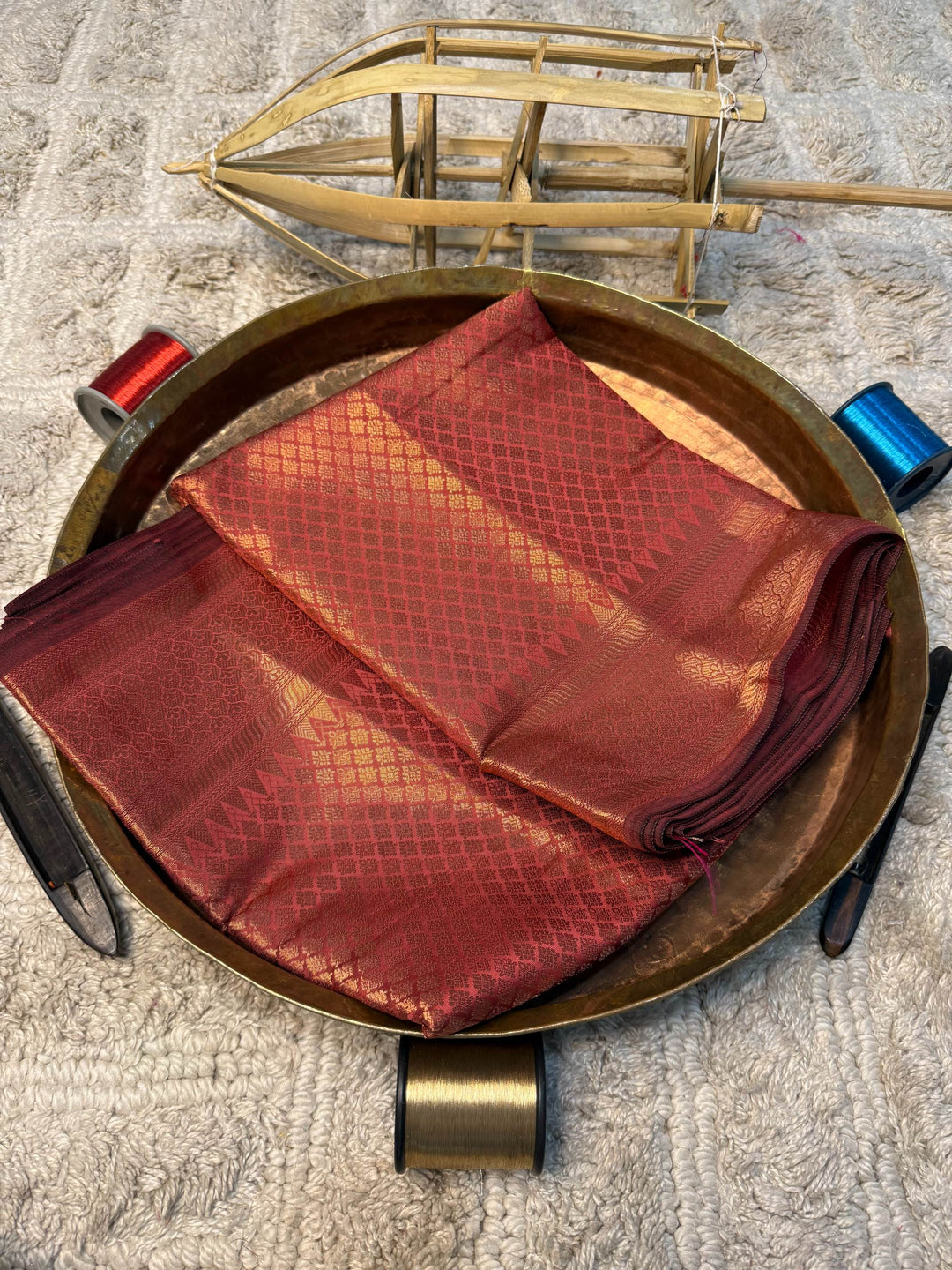 Eccentric zari weave Softsilk Banarasi Saree