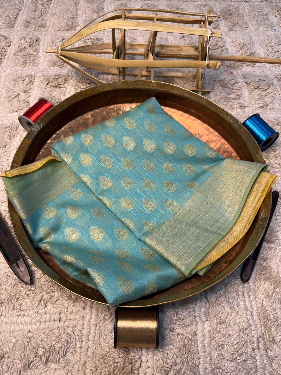 Eccentric zari weave Softsilk Banarasi Saree