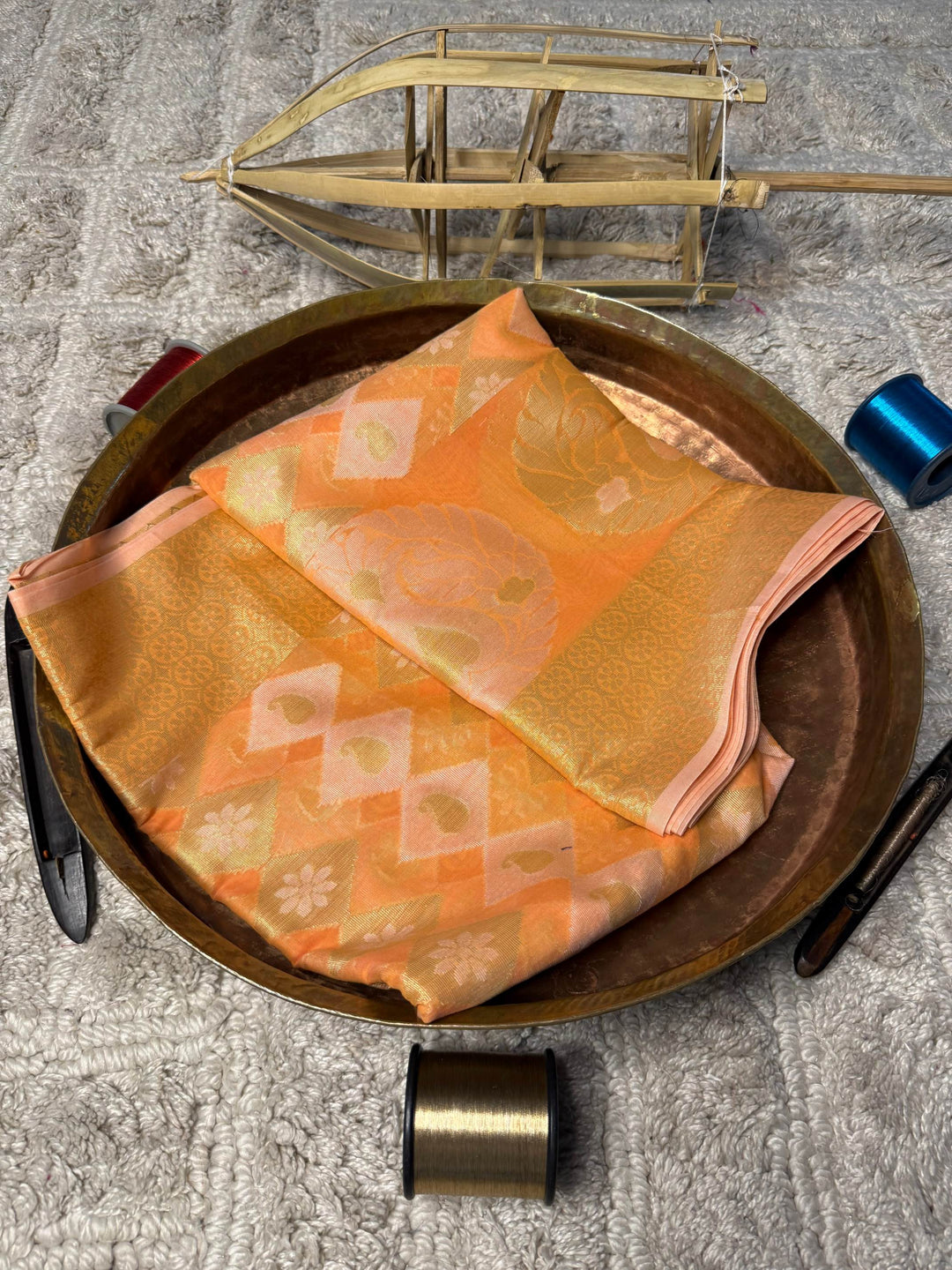 Eccentric zari weave Softsilk Banarasi Saree