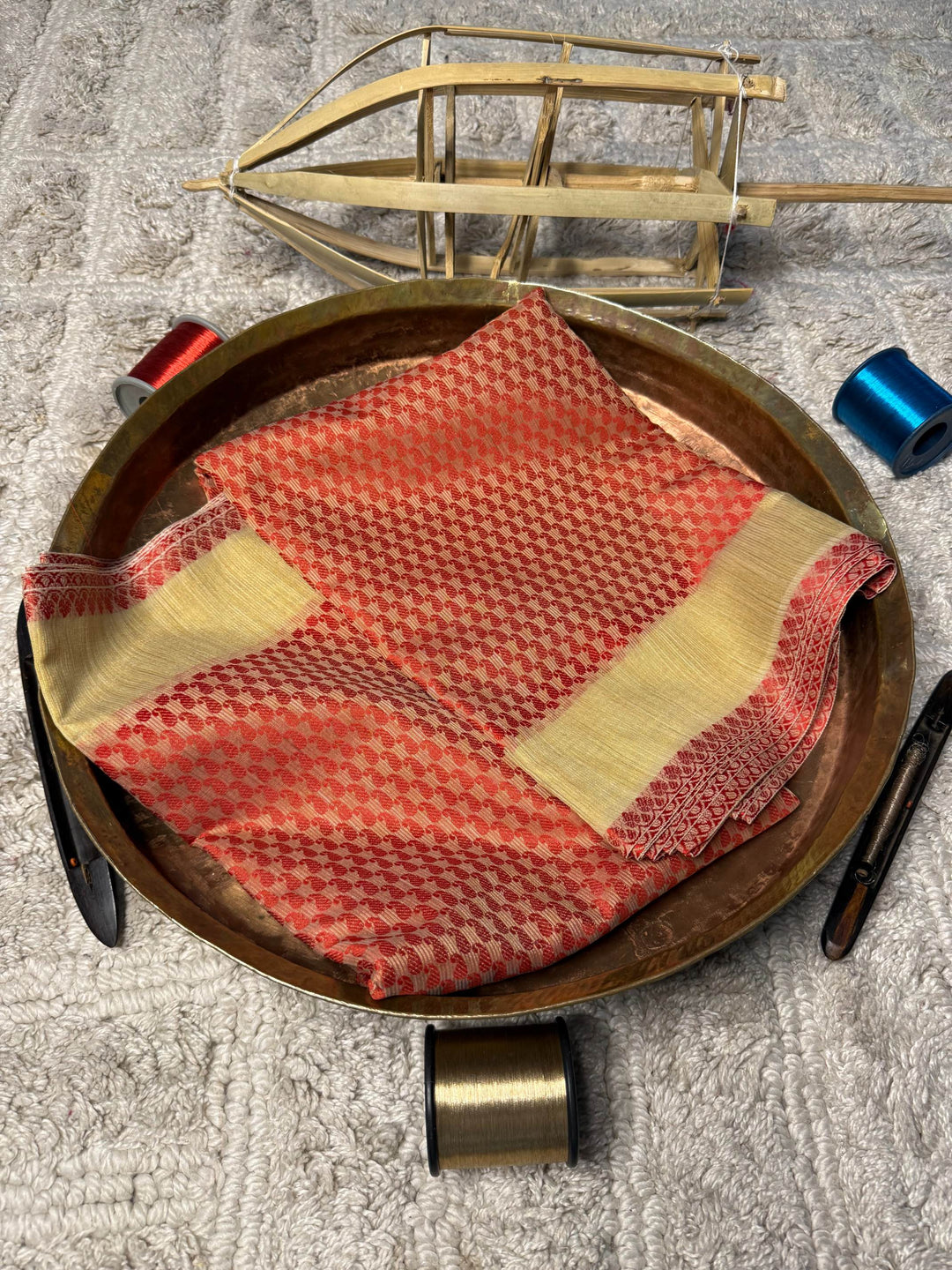 Eccentric zari weave Softsilk Banarasi Saree