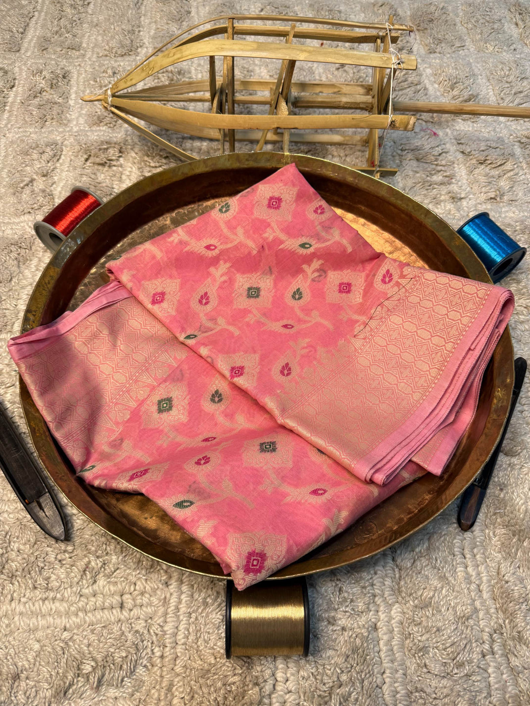 Eccentric zari weave Softsilk Banarasi Saree