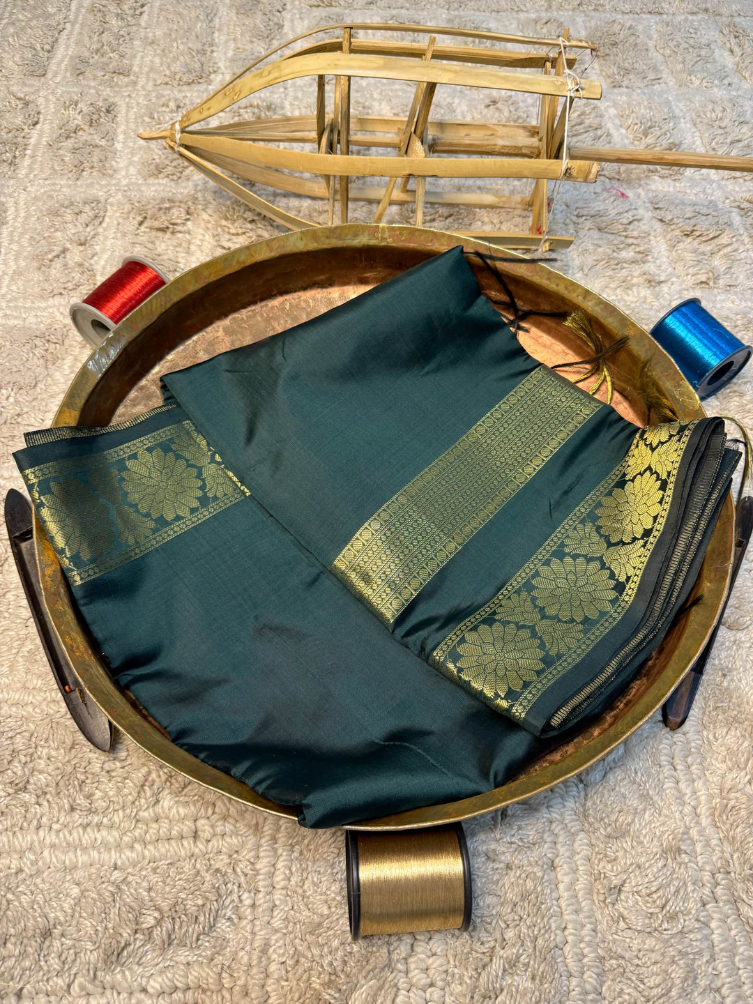 Eccentric zari weave Softsilk Banarasi Saree