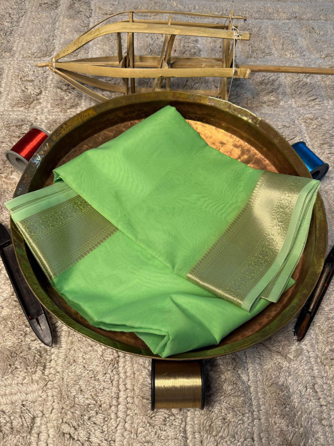 Eccentric zari weave Softsilk Banarasi Saree