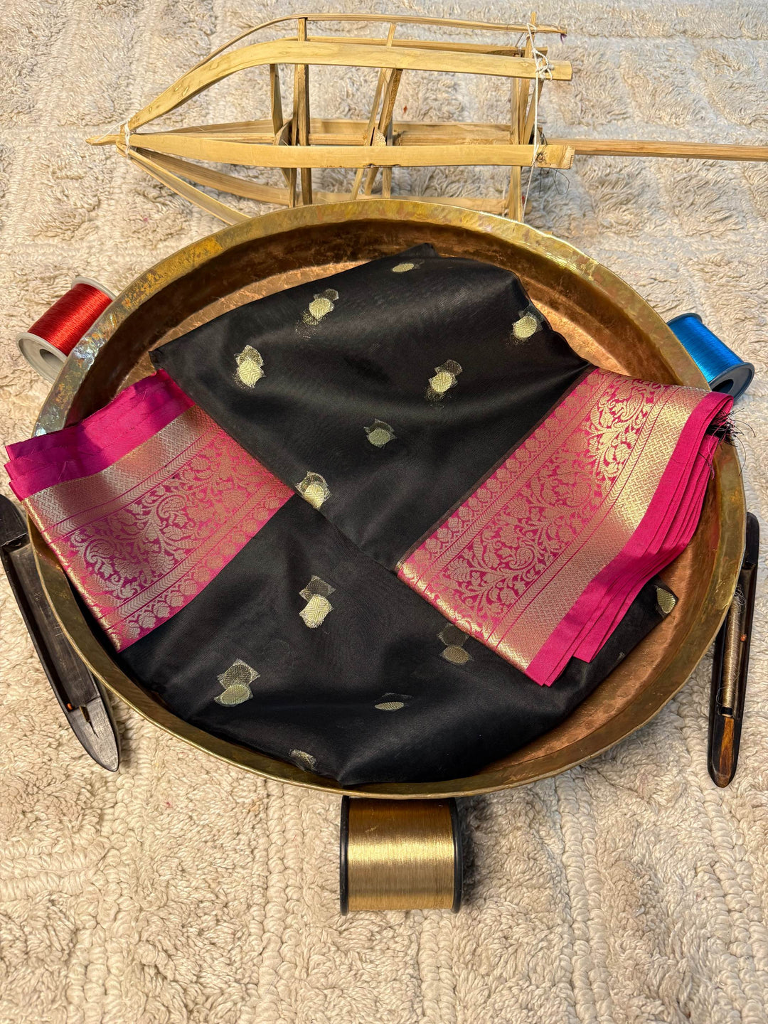 Eccentric zari weave Softsilk Banarasi Saree