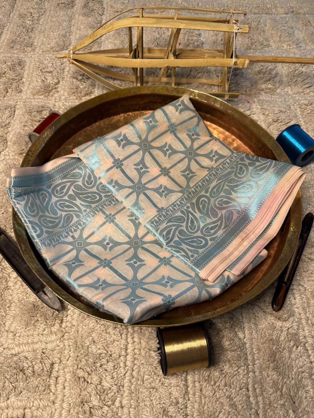 Eccentric zari weave Softsilk Banarasi Saree