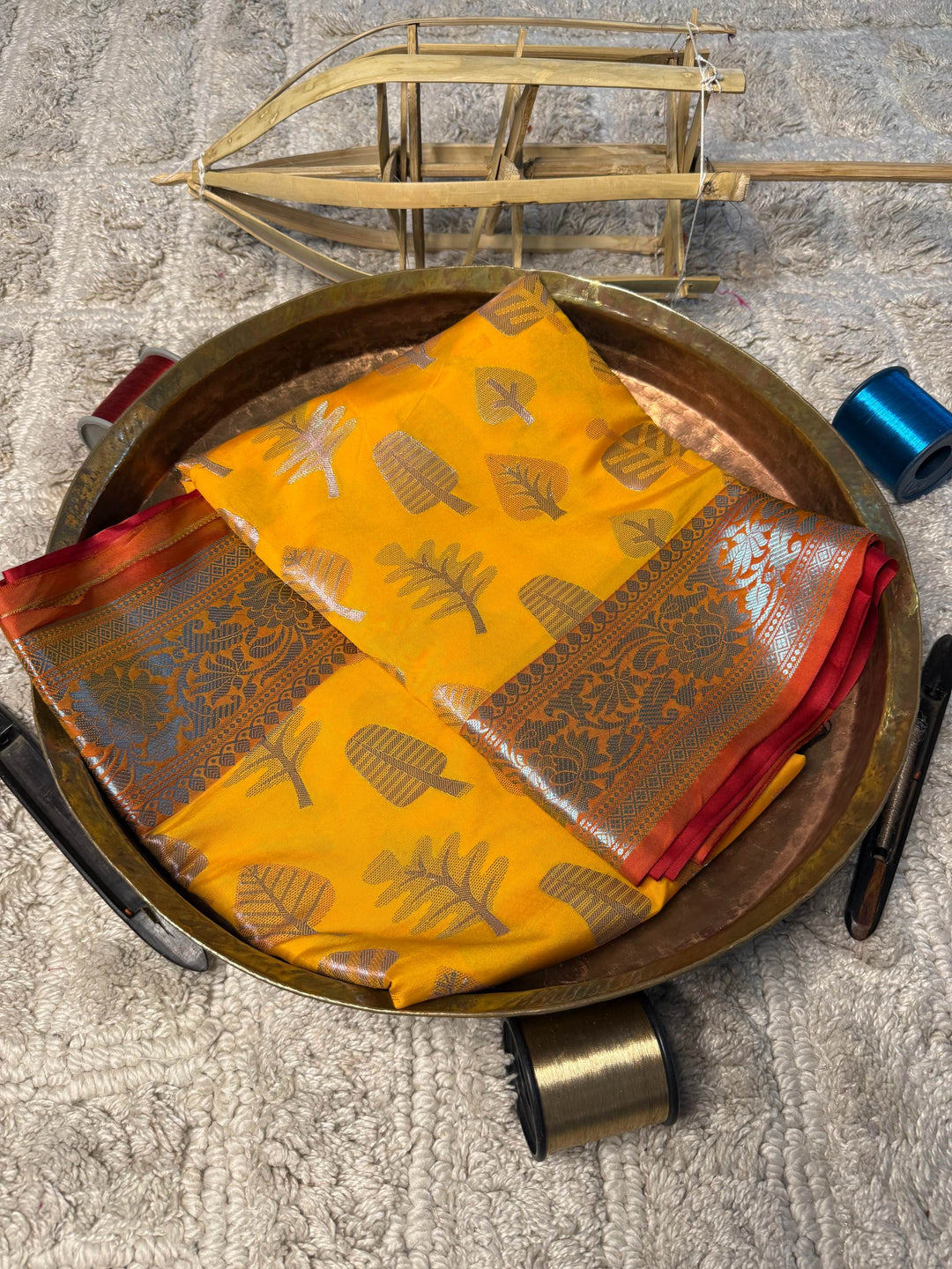 Eccentric zari weave Softsilk Banarasi Saree