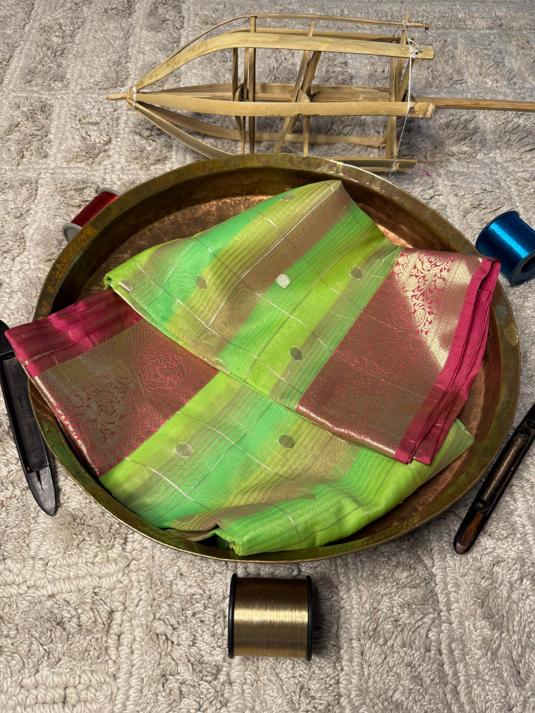 Eccentric zari weave Softsilk Banarasi Saree