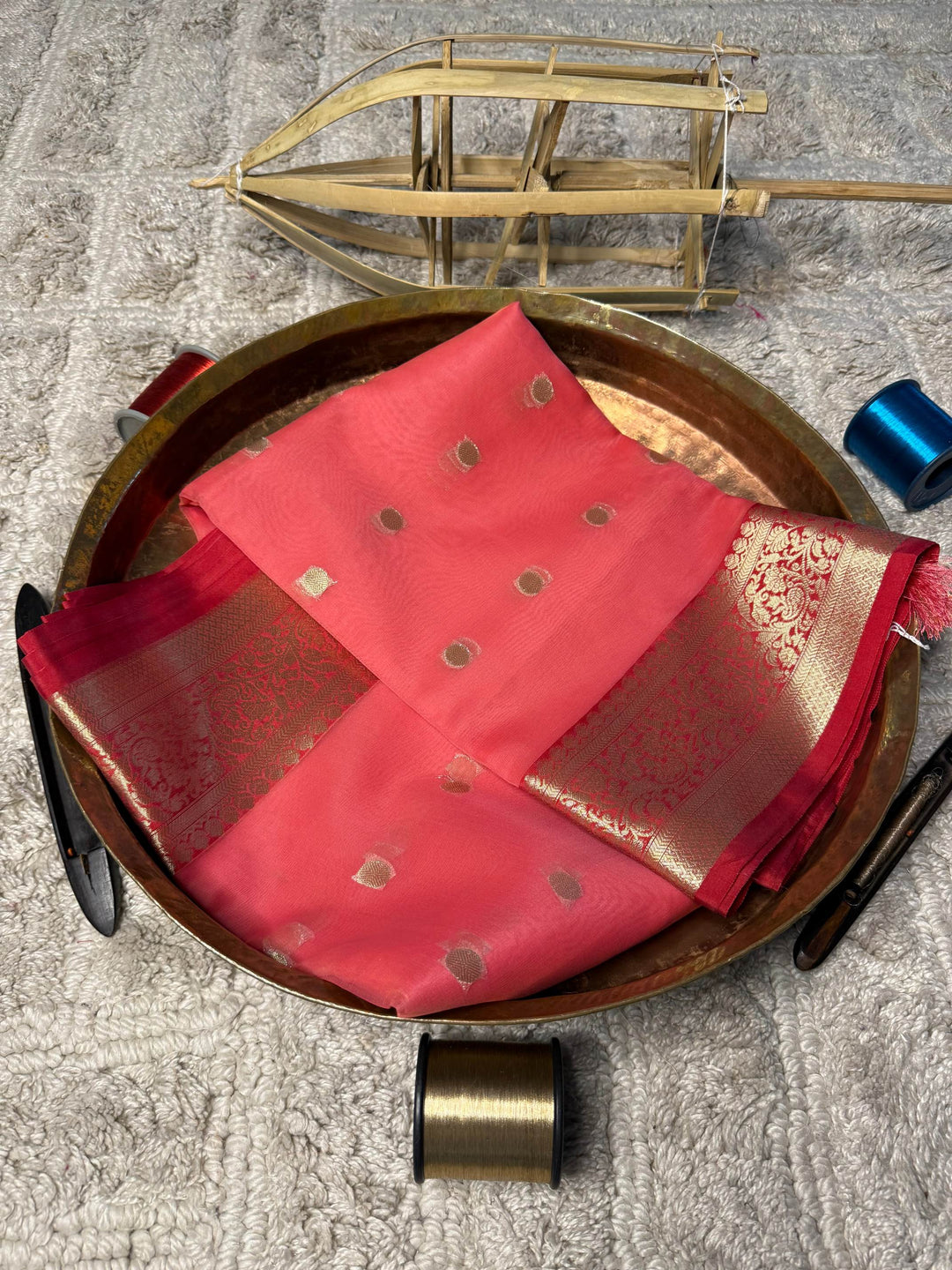 Eccentric zari weave Softsilk Banarasi Saree