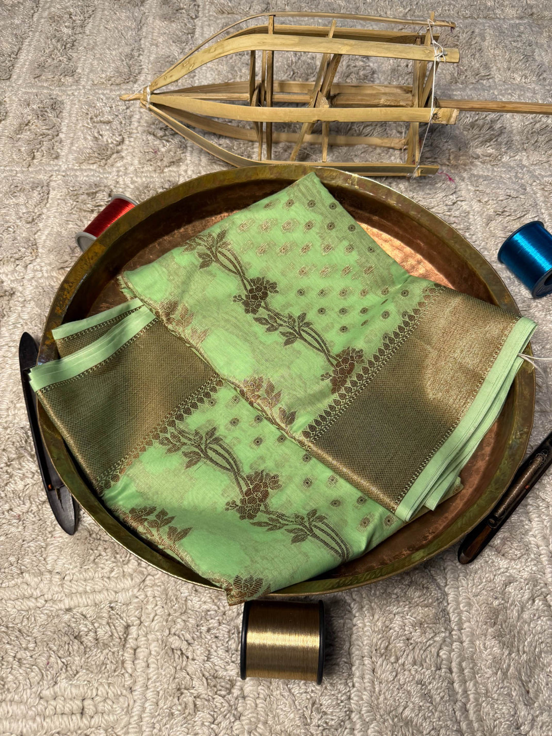 Eccentric zari weave Softsilk Banarasi Saree